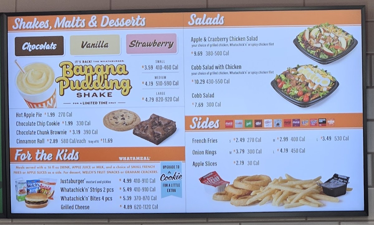 Whataburger Menu 2
