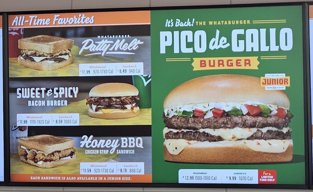 Whataburger Menu 5