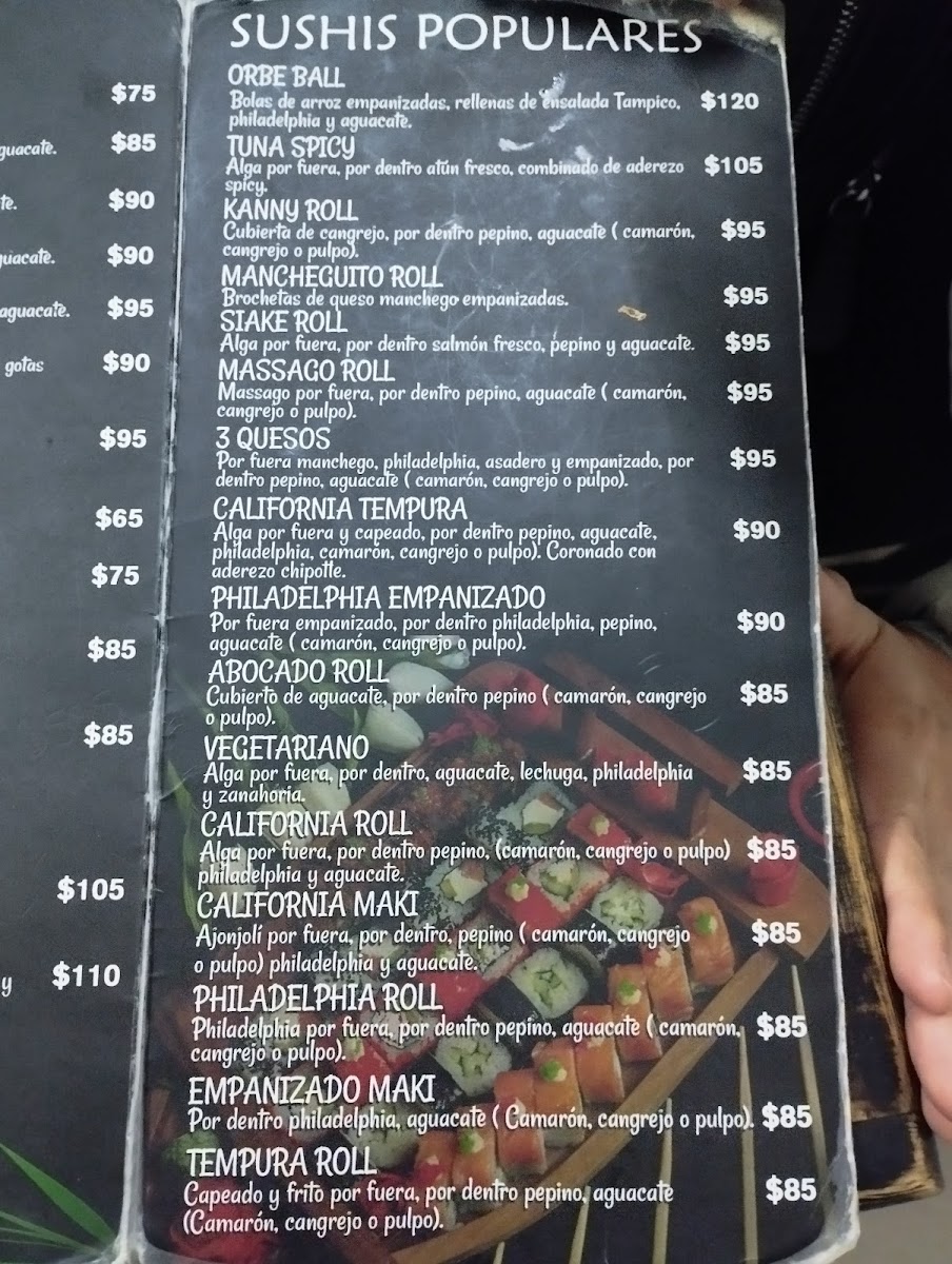 Osaka sushi Menu 1