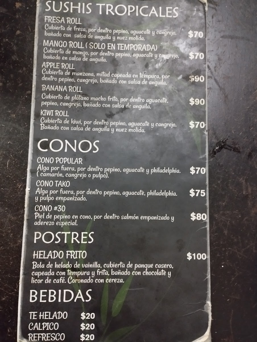 Osaka sushi Menu 2