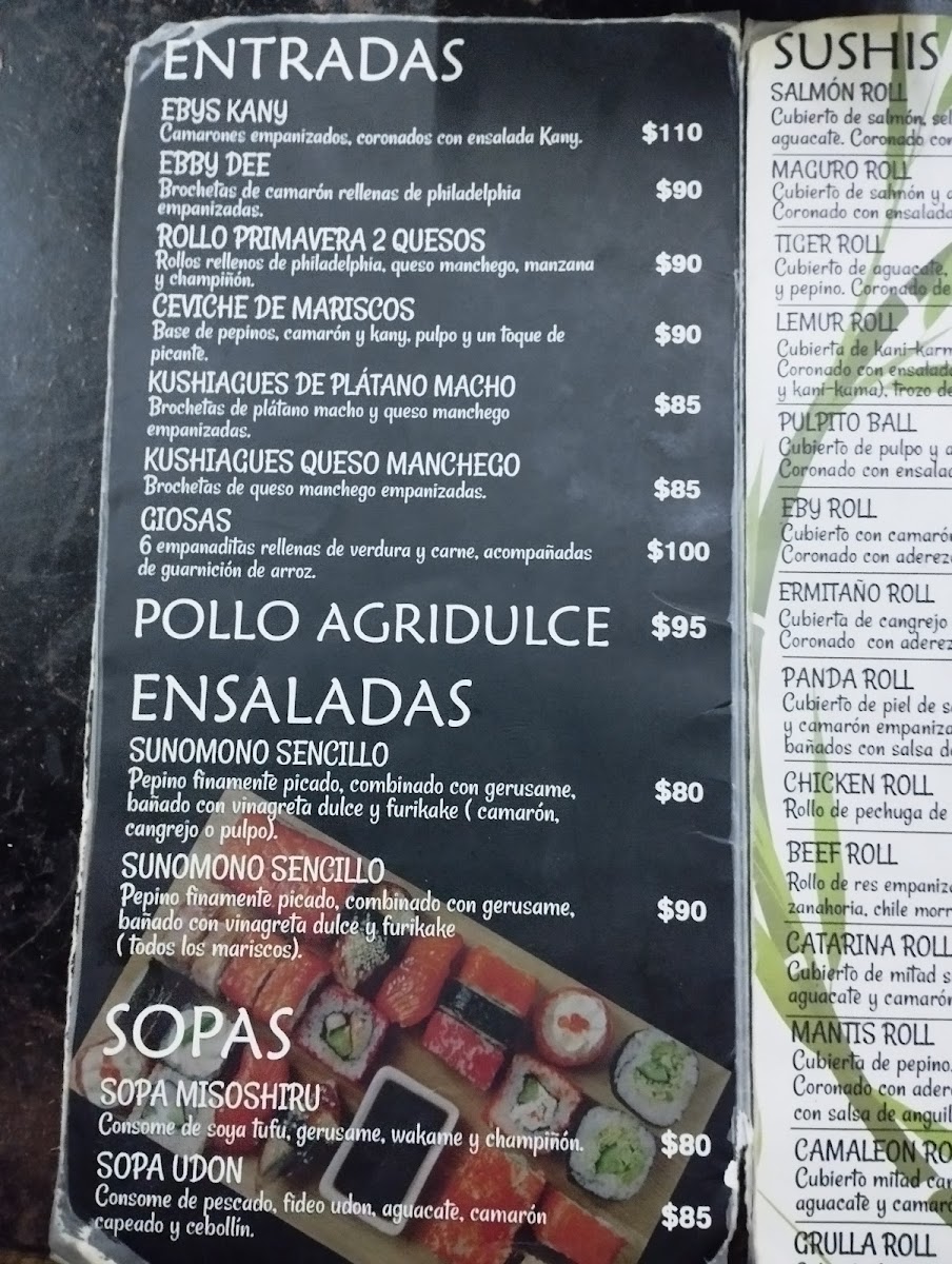Osaka sushi Menu 3