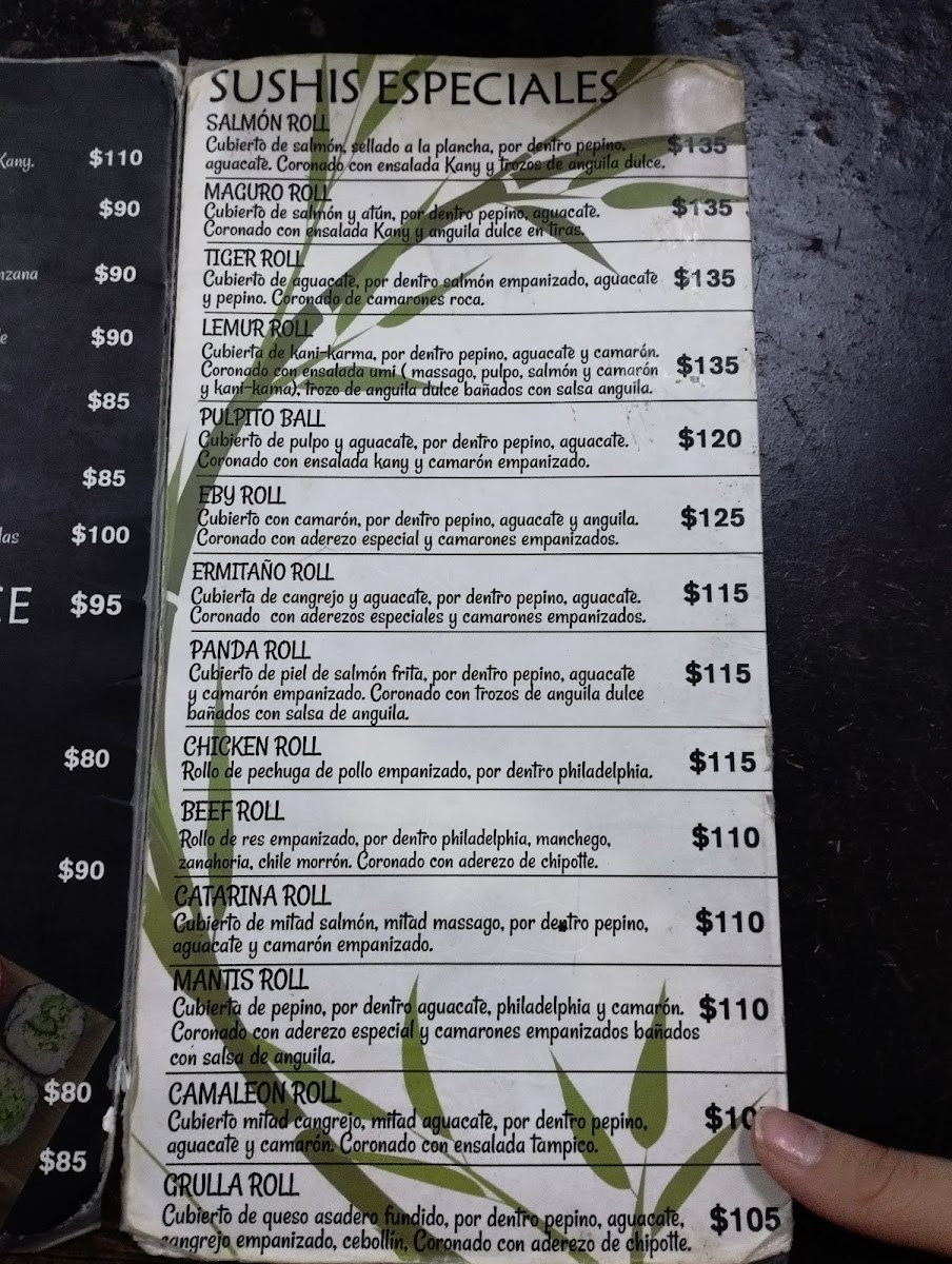 Osaka sushi Menu 4
