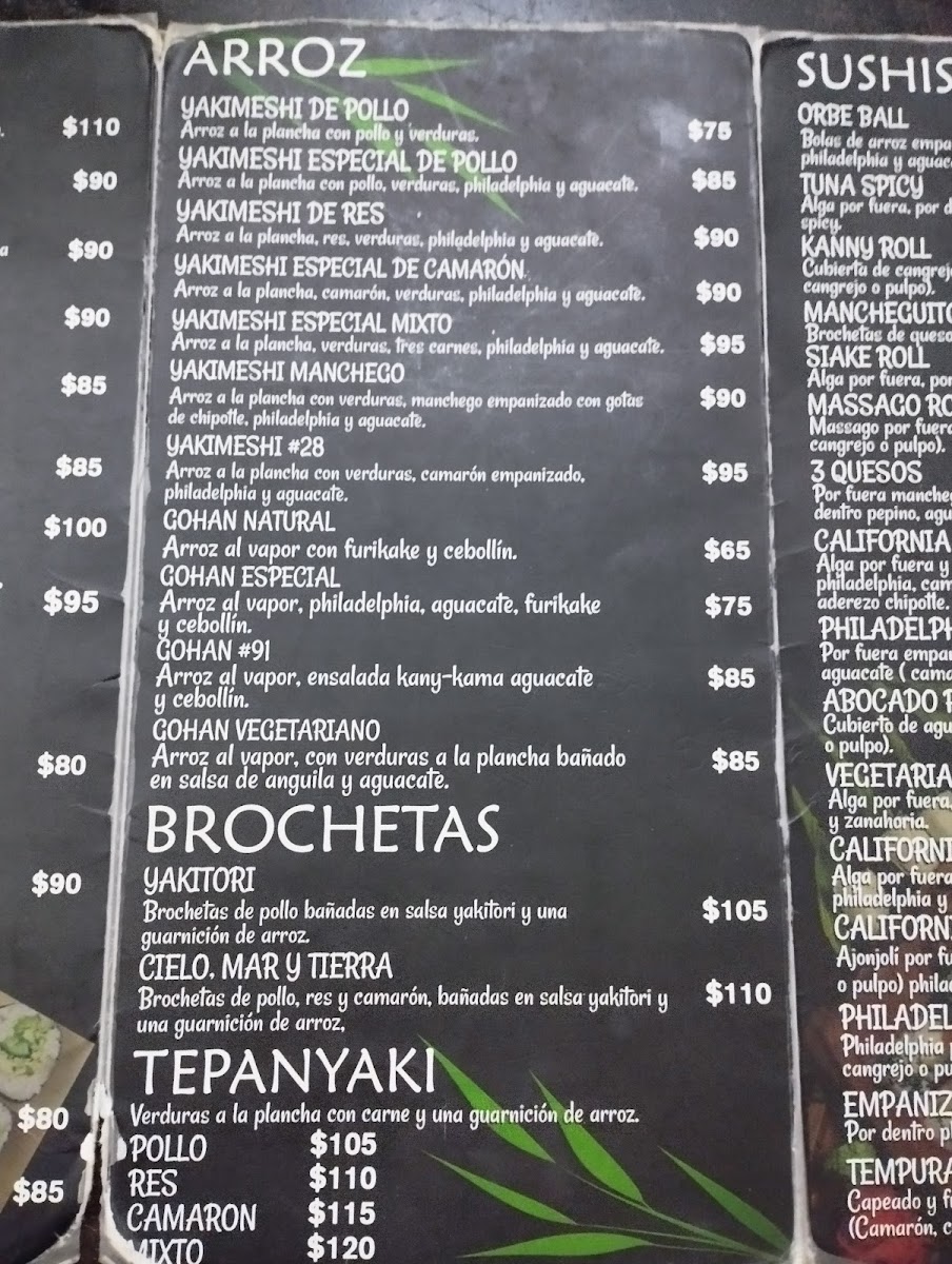 Osaka sushi Menu 5