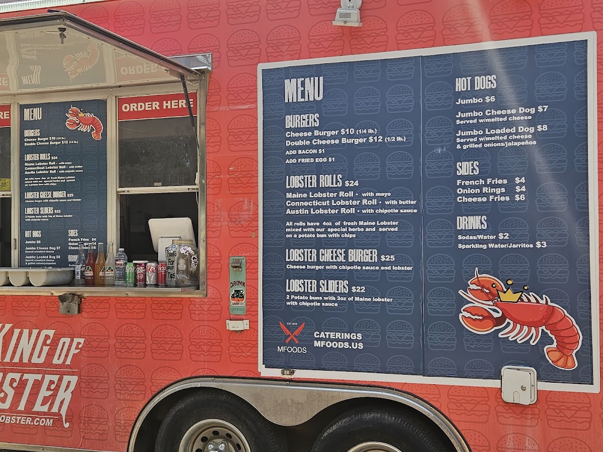 The Burger Truck Menu 1