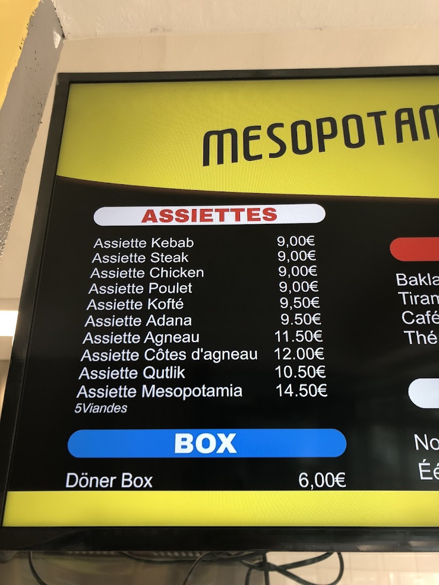 kebaberie 38 Menu 10