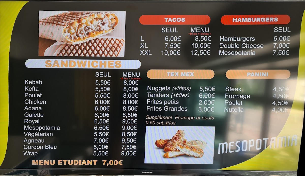 kebaberie 38 Menu 7