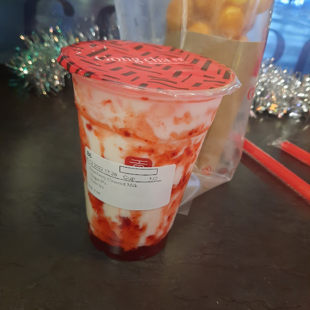 Strawberry Coconut Milk Tea