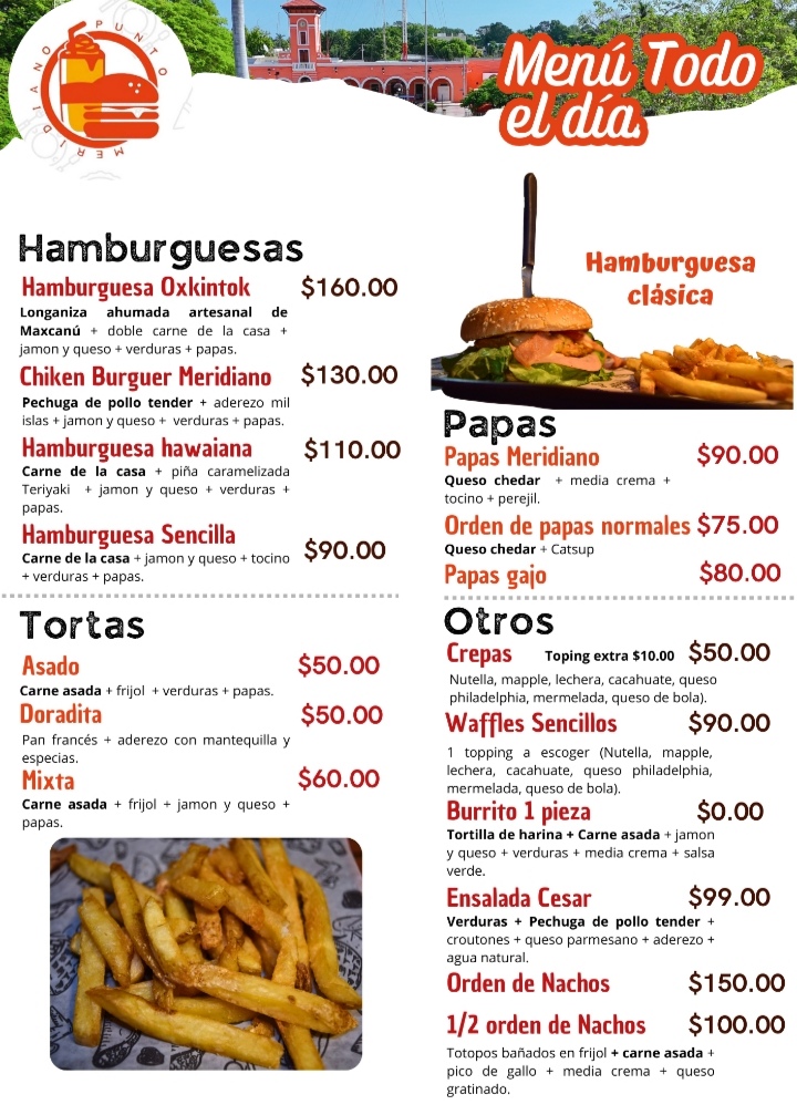 Punto Meridiano Menu 1