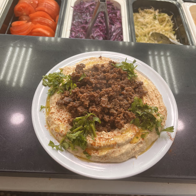 hummus meat חומוס בשר