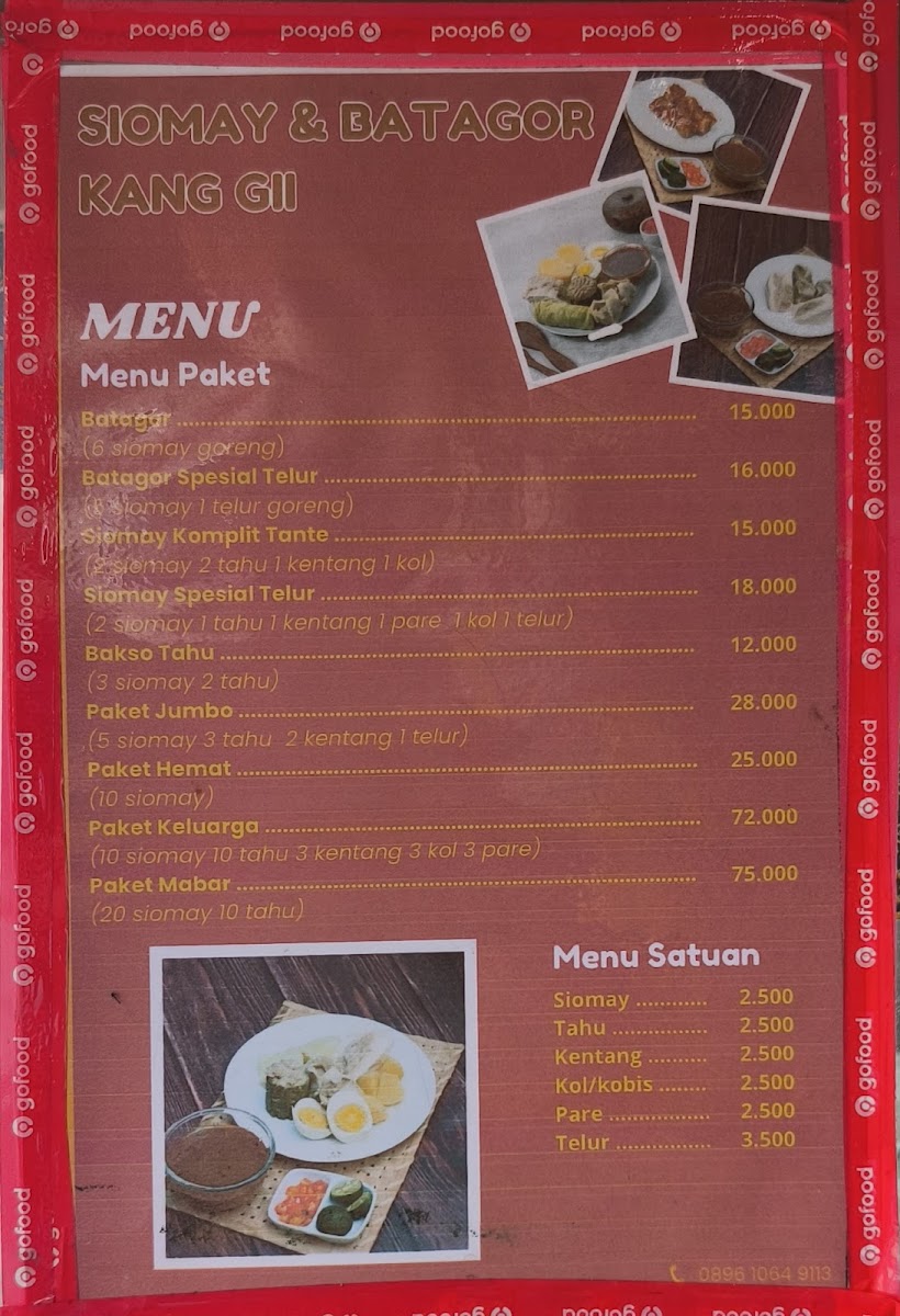 Siomay & Batagor Kang Gii asli Bandung 4 Menu 3