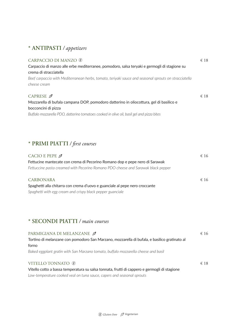 Locandina Cappello Menu 1