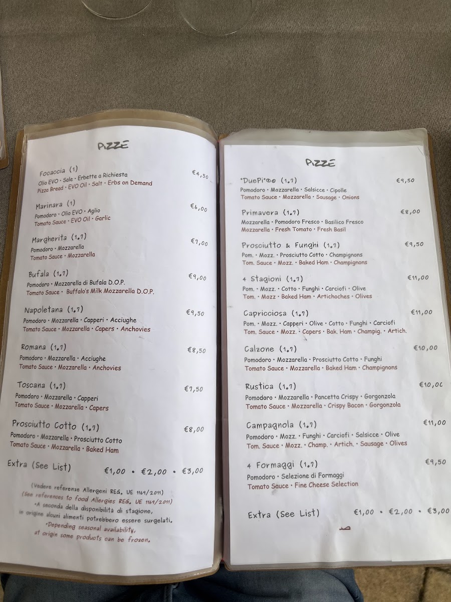 `DuePi` Ristorante - Pizzeria - Live Grill Menu 1