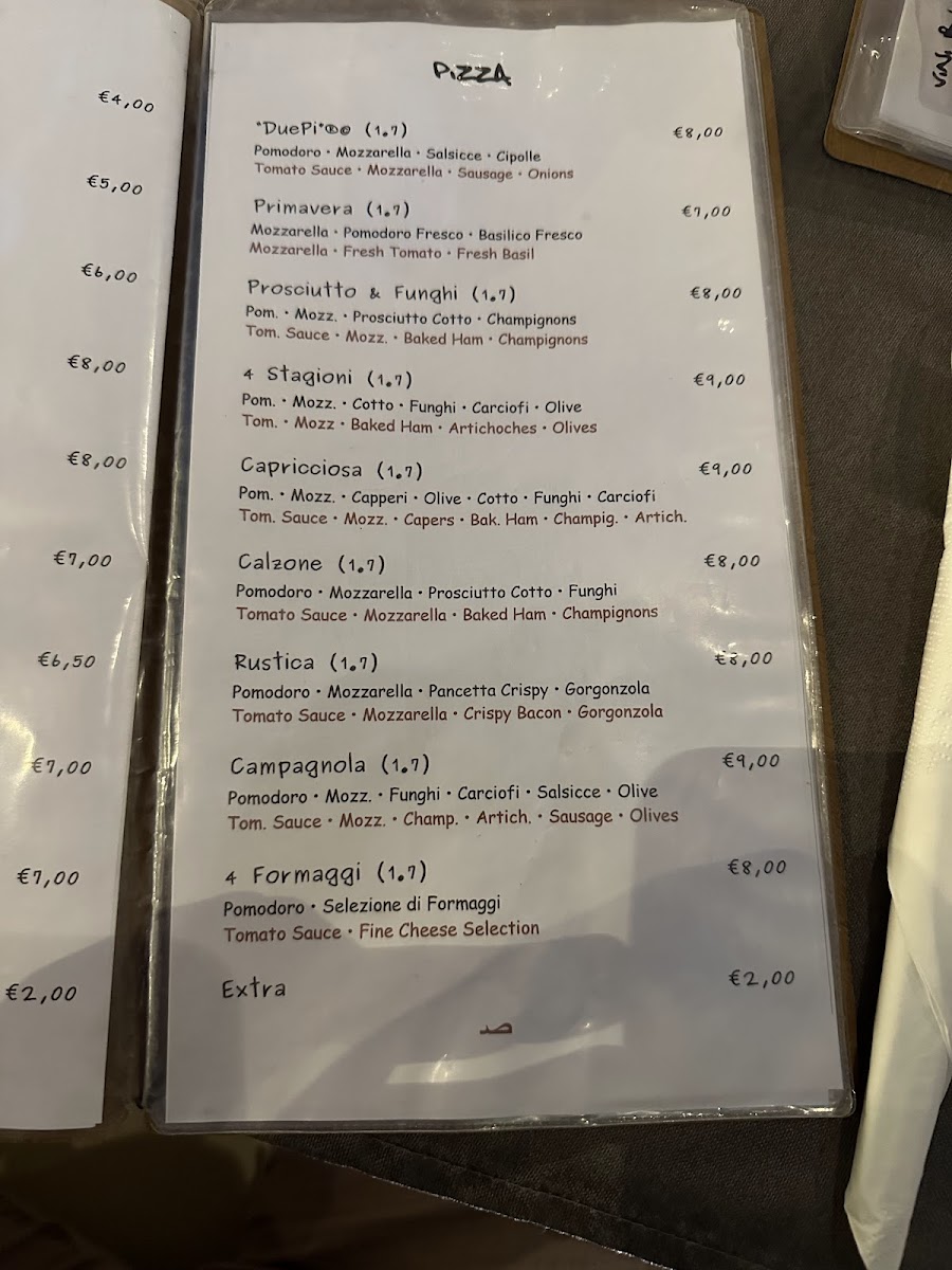 `DuePi` Ristorante - Pizzeria - Live Grill Menu 9