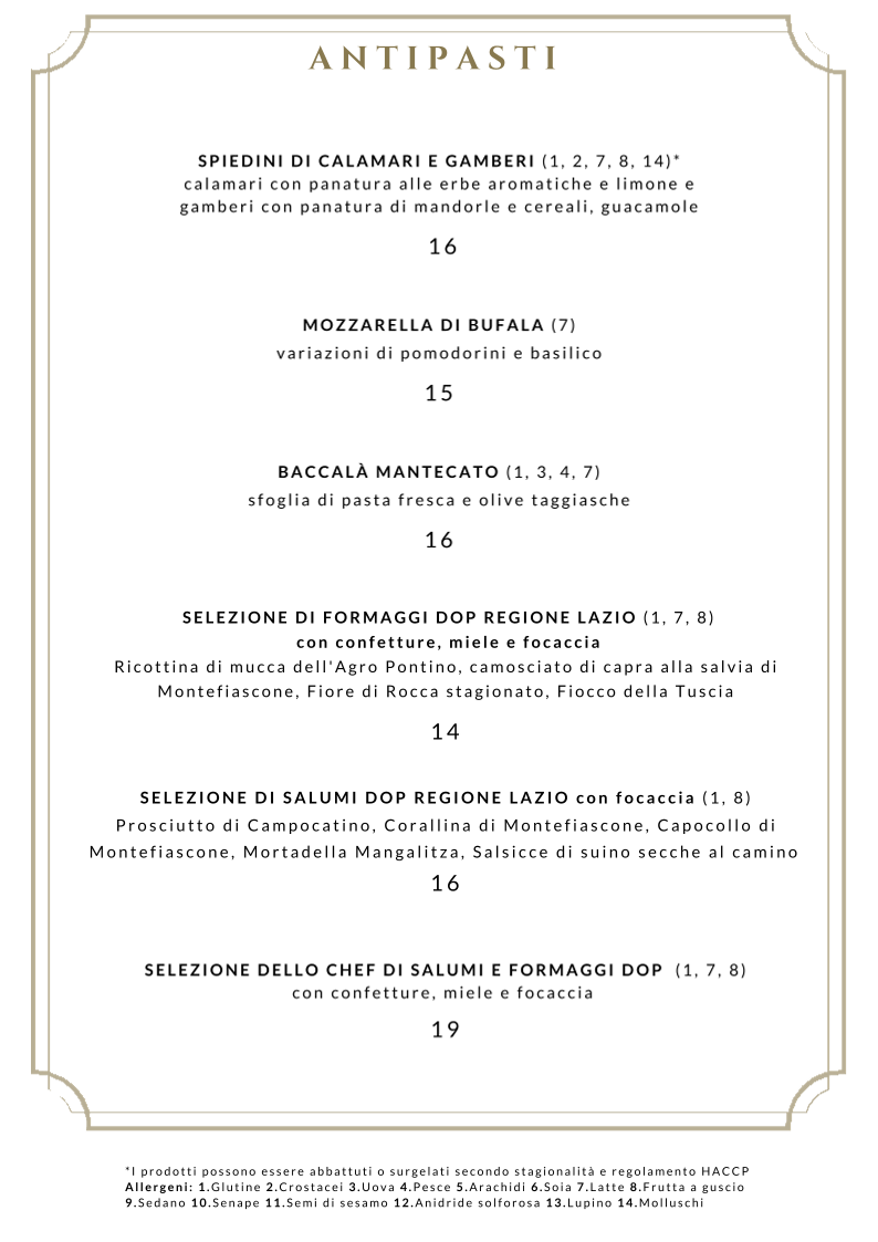 Ramo Bistrot Menu 2