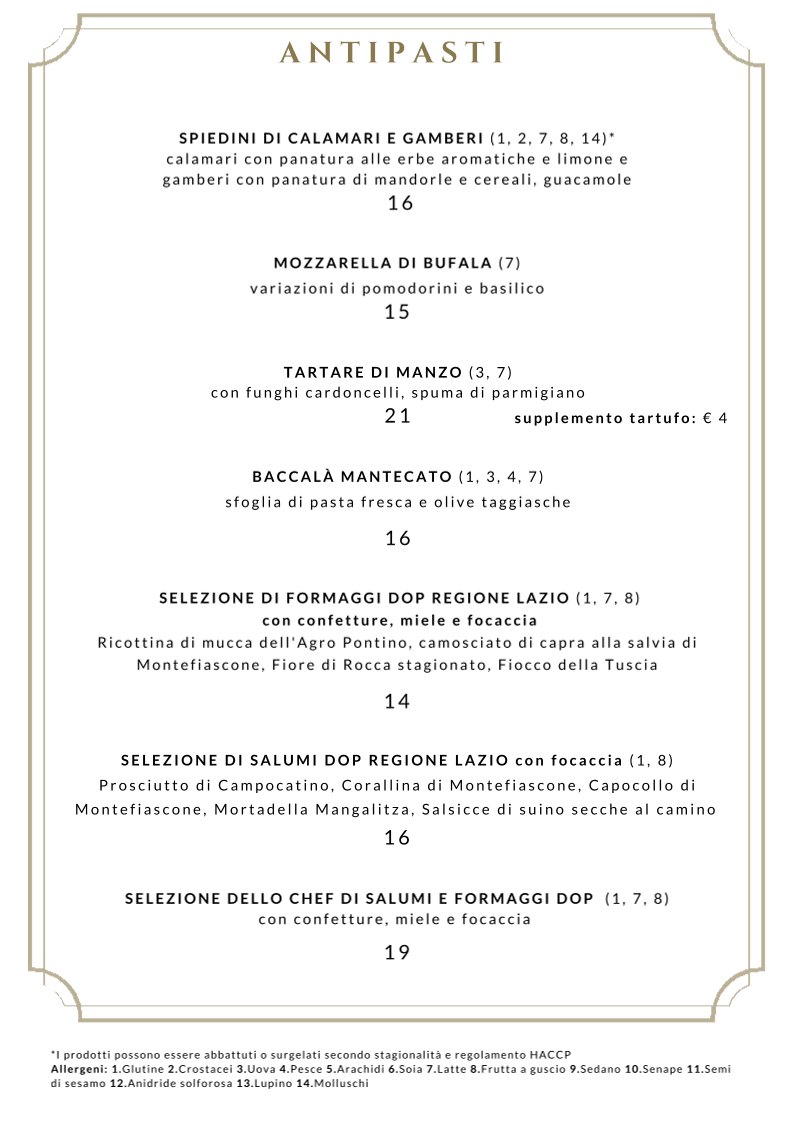 Ramo Bistrot Menu 3