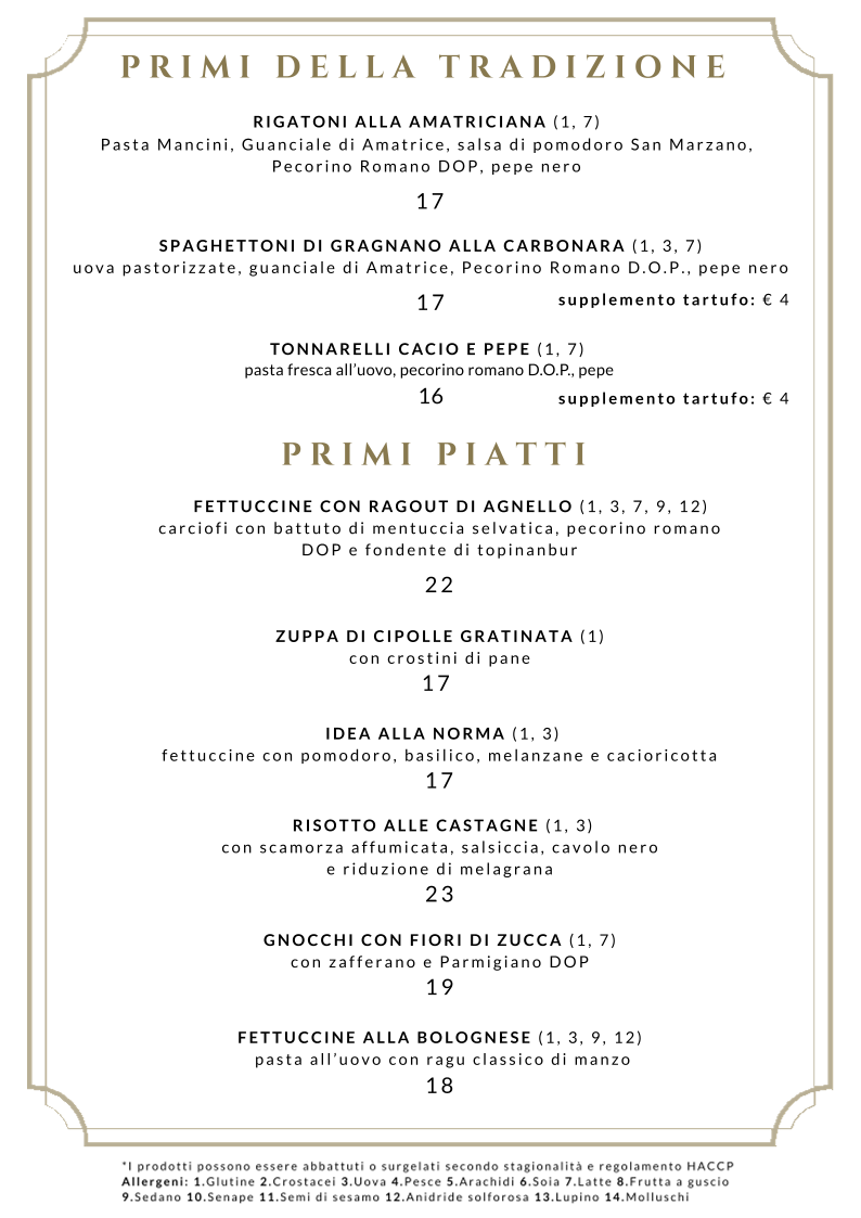 Ramo Bistrot Menu 4
