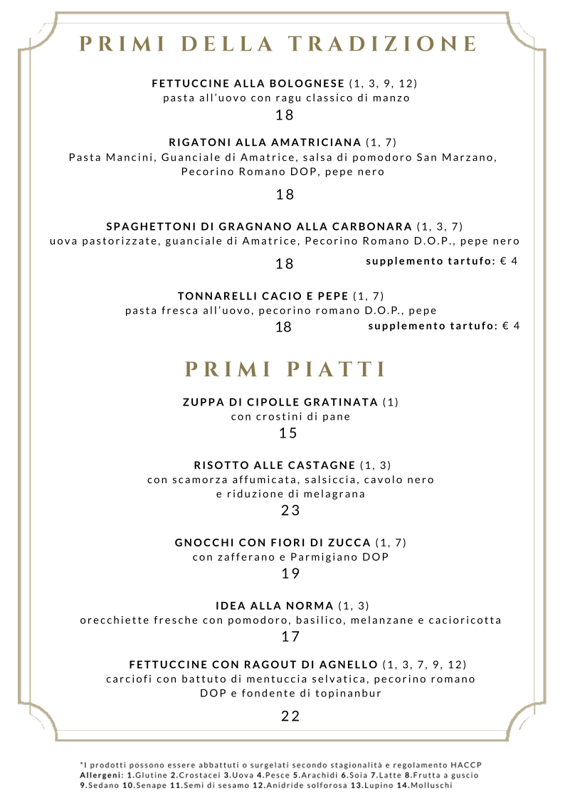 Ramo Bistrot Menu 5
