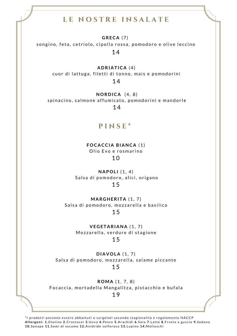 Ramo Bistrot Menu 8