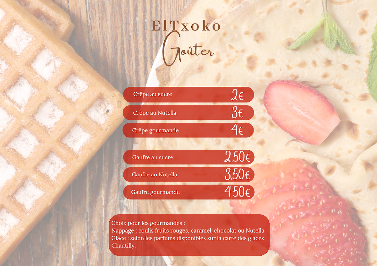 El Txoko Menu 3