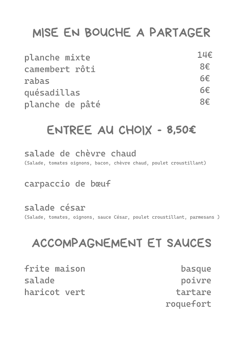 El Txoko Menu 4