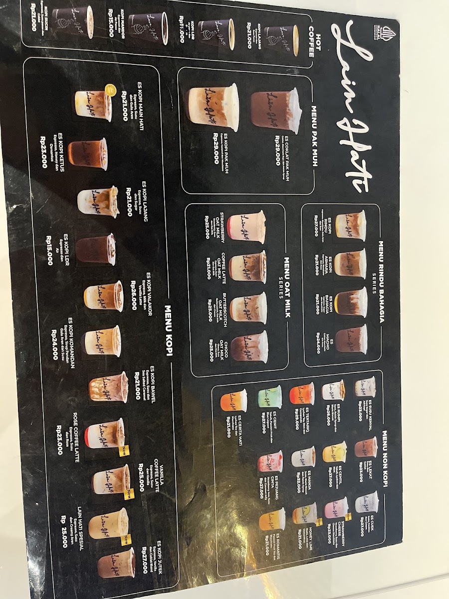 Kopi Lain Hati Kambu Kendari Menu 2