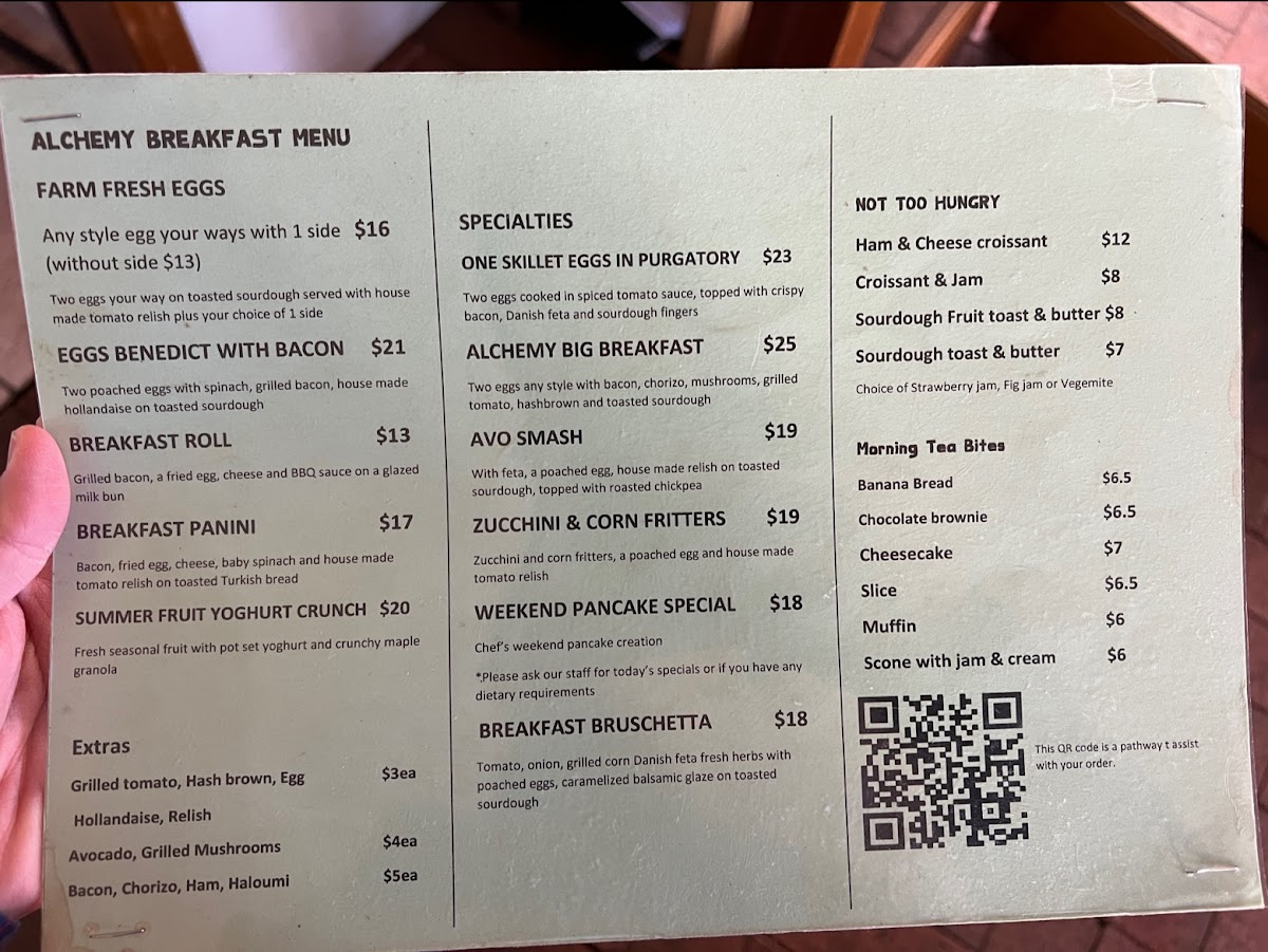 Alchemy cafe and Thai Restaurant Menu 7