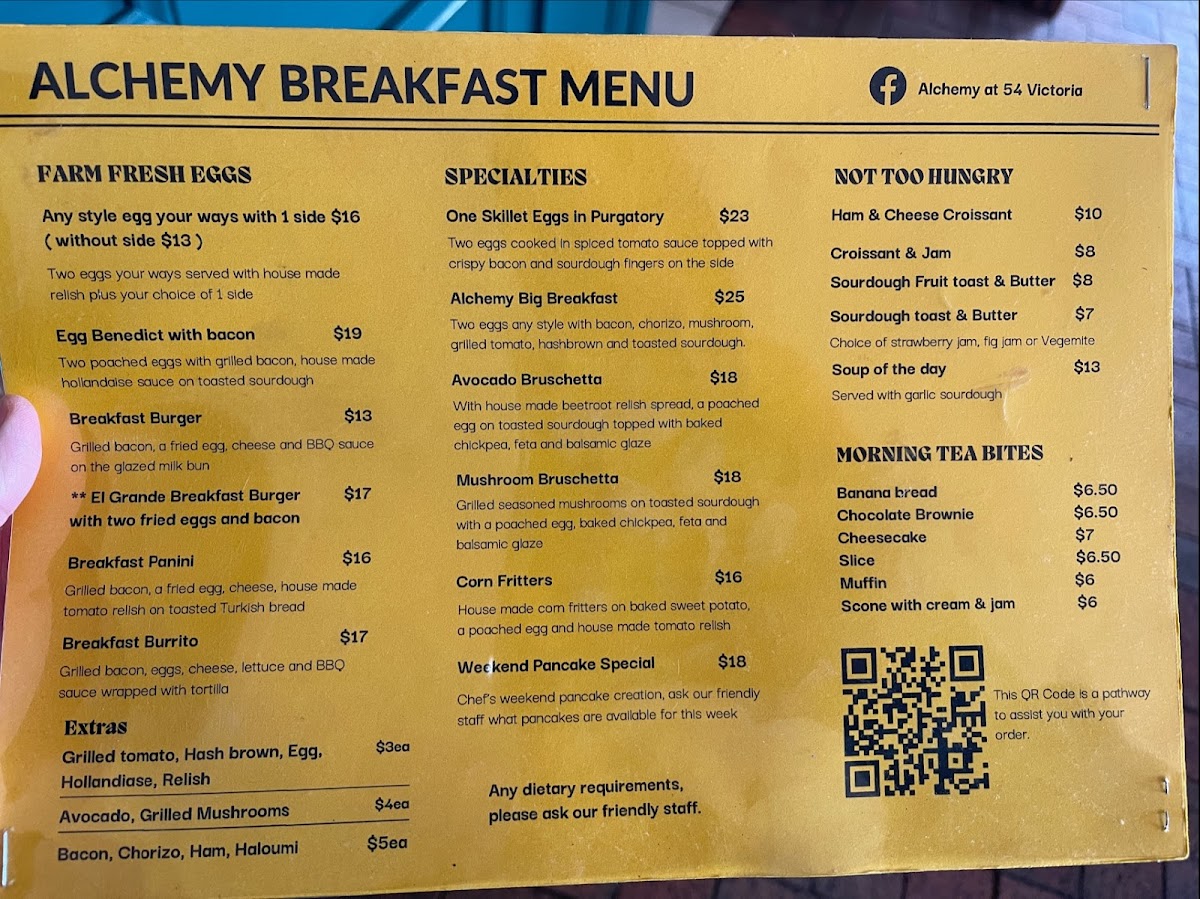 Alchemy cafe and Thai Restaurant Menu 8
