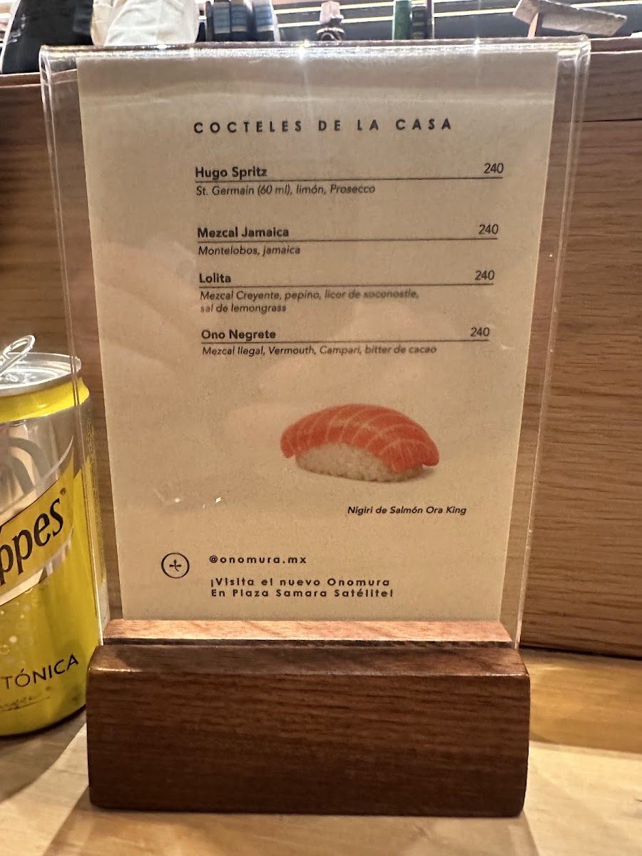 Onomura Prado Norte Menu 10