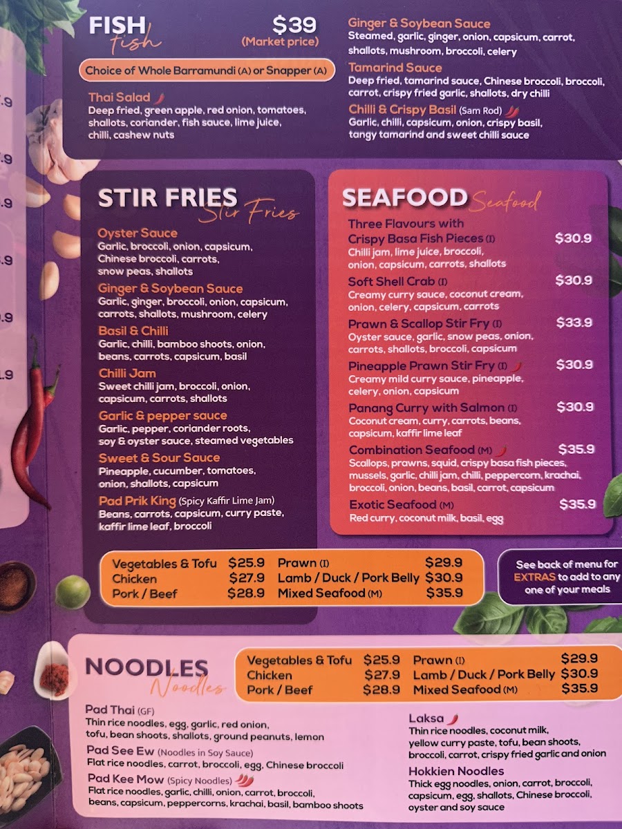 Sanook Thai Restaurant Menu 1