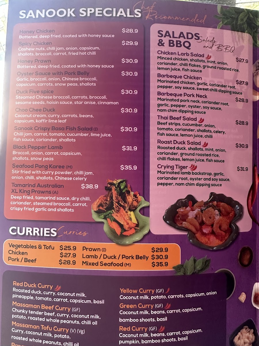 Sanook Thai Restaurant Menu 3