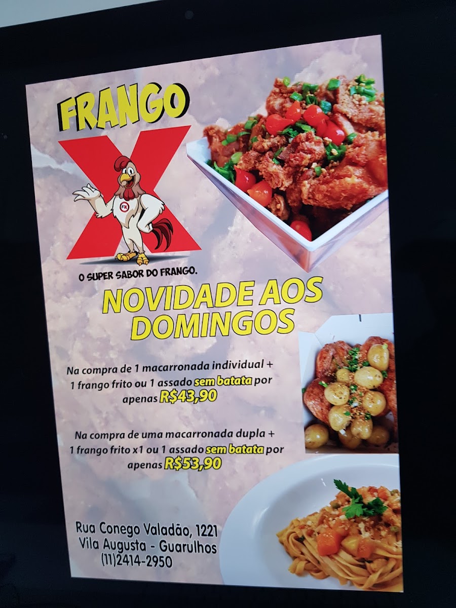 Frango X Menu 1