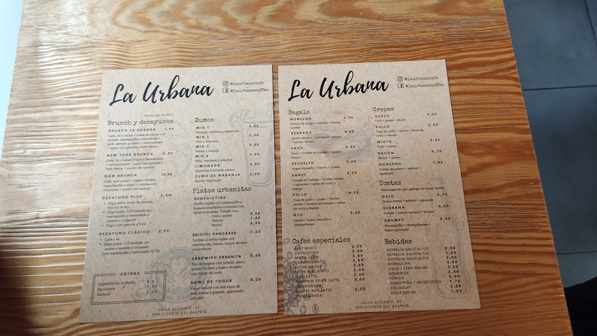 La Urbana Café Menu 6