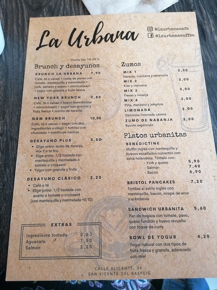 La Urbana Café Menu 7