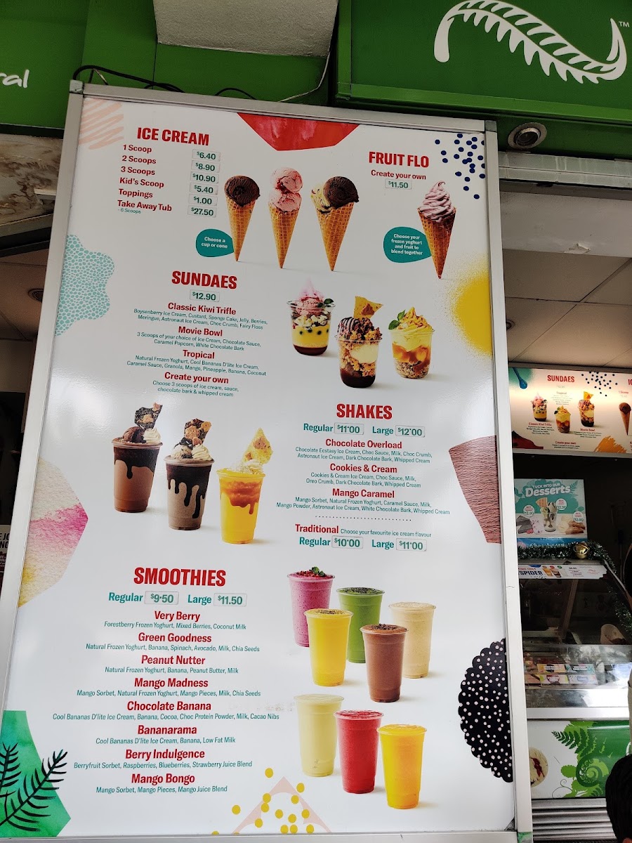 New Zealand Natural Mission Bay Menu 4