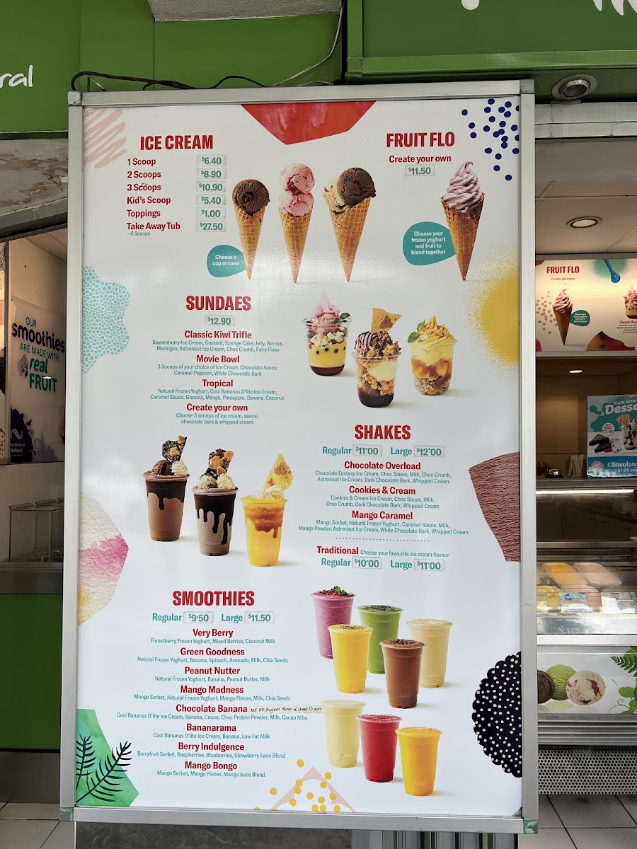 New Zealand Natural Mission Bay Menu 6