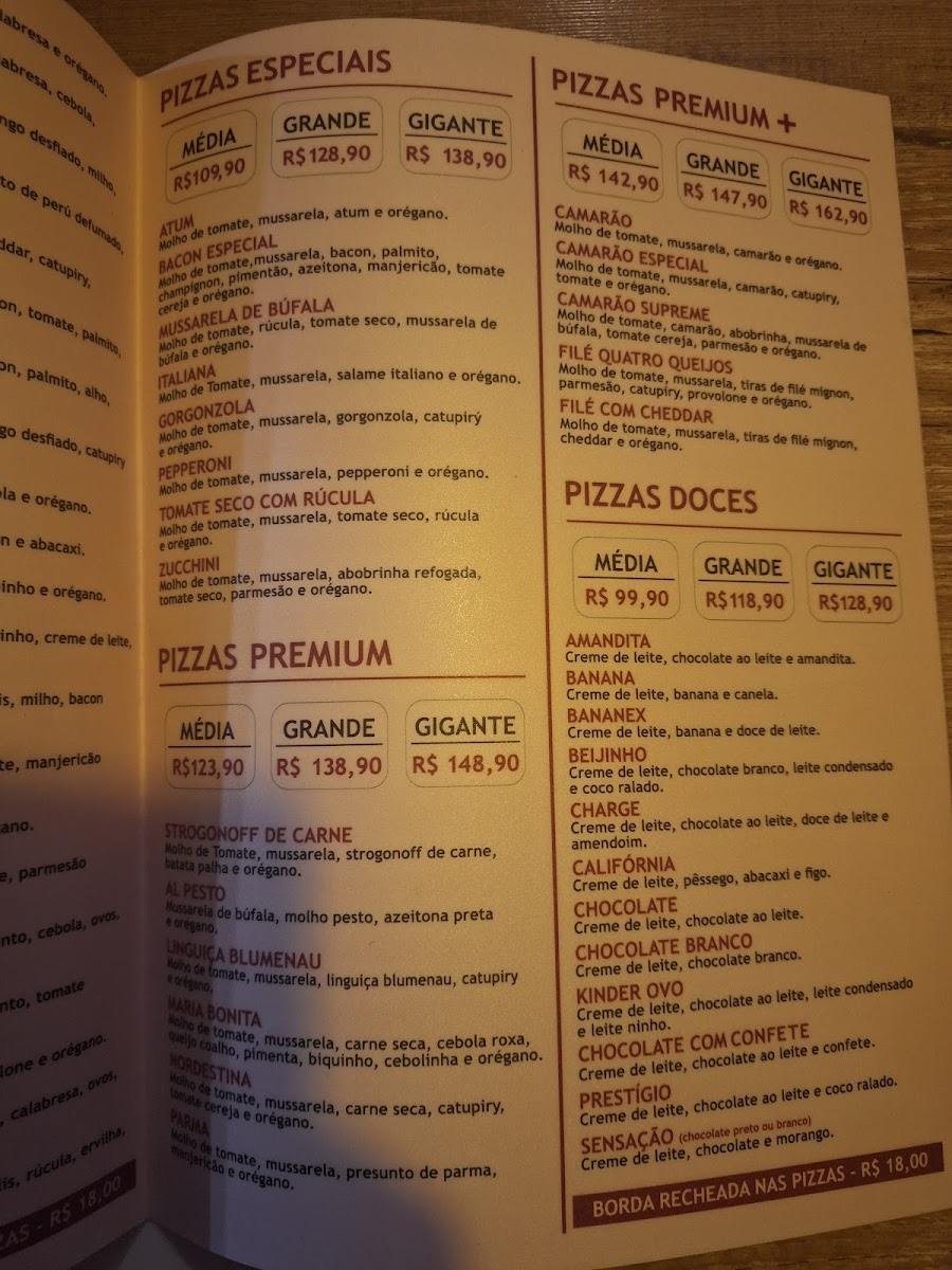 Pizza Di Pietre Menu 2