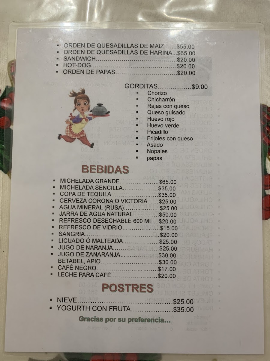 Restaurante SUSU Menu 2