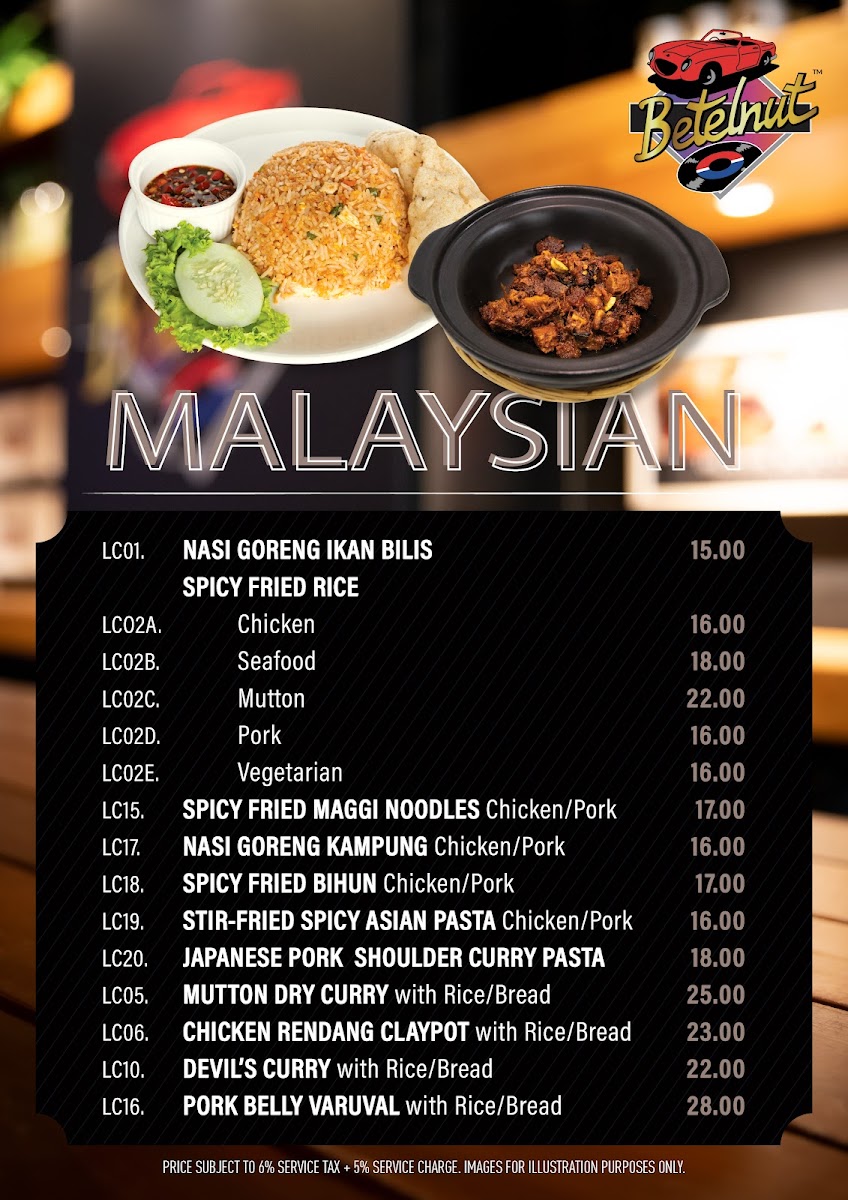 Betelnut PJ Menu 2