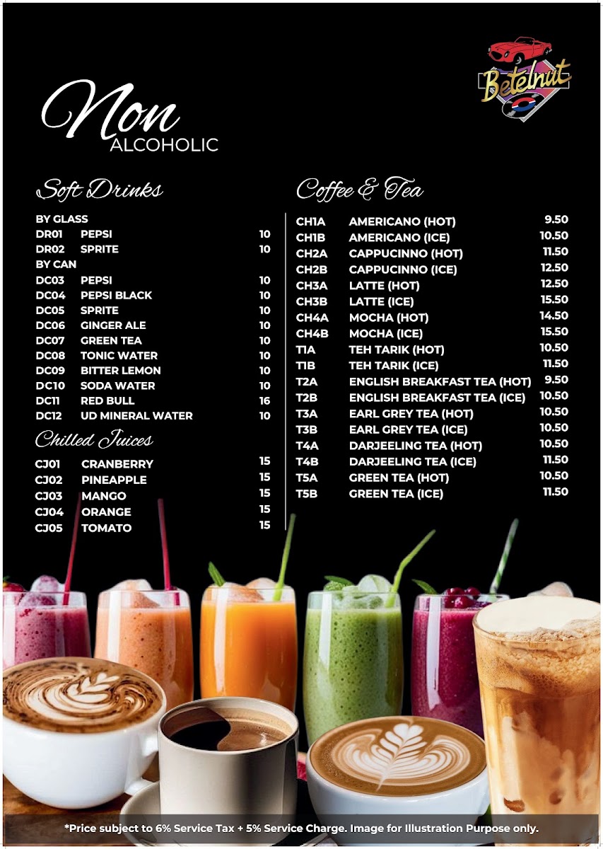 Betelnut PJ Menu 3