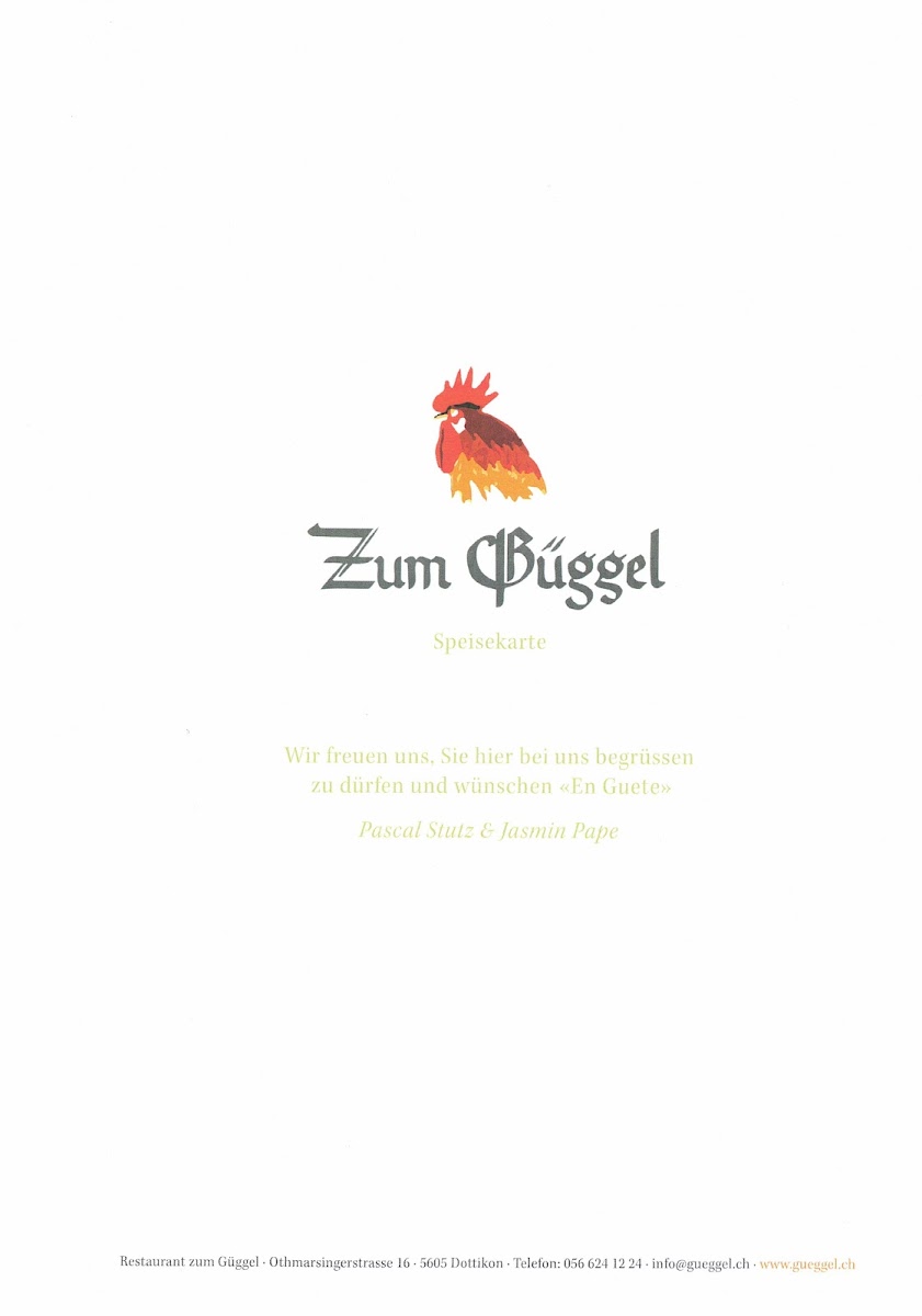 Restaurant Zum Güggel Menu 9
