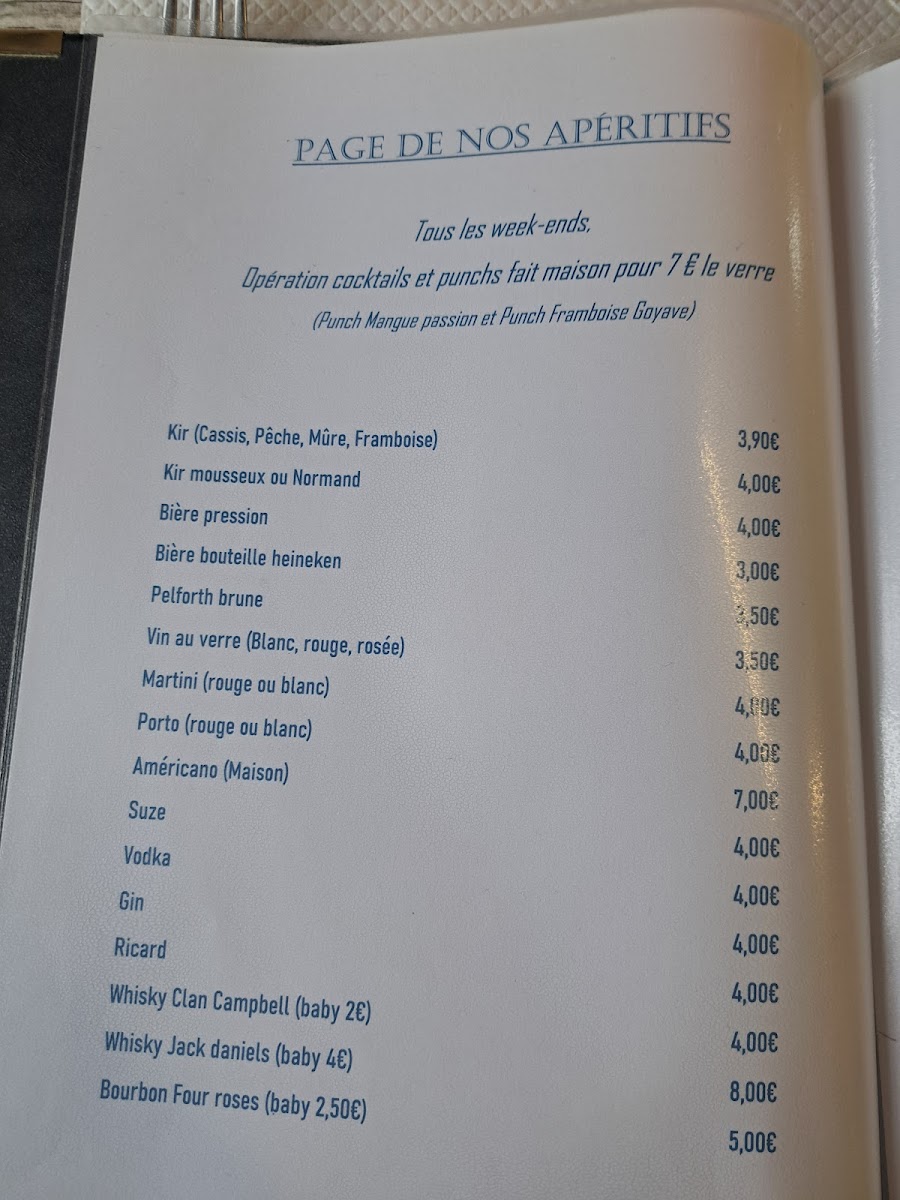 Blanche de Castille Menu 2