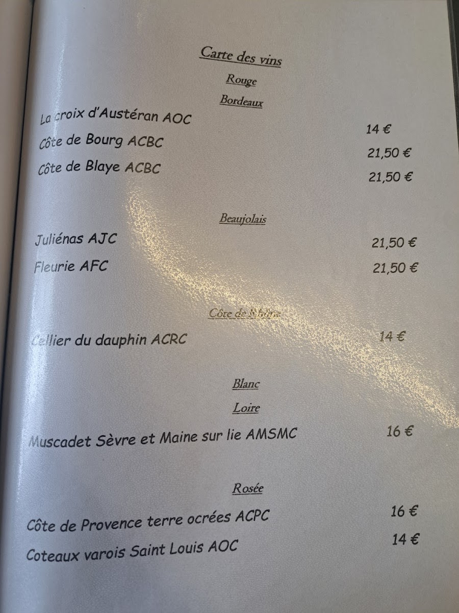 Blanche de Castille Menu 3