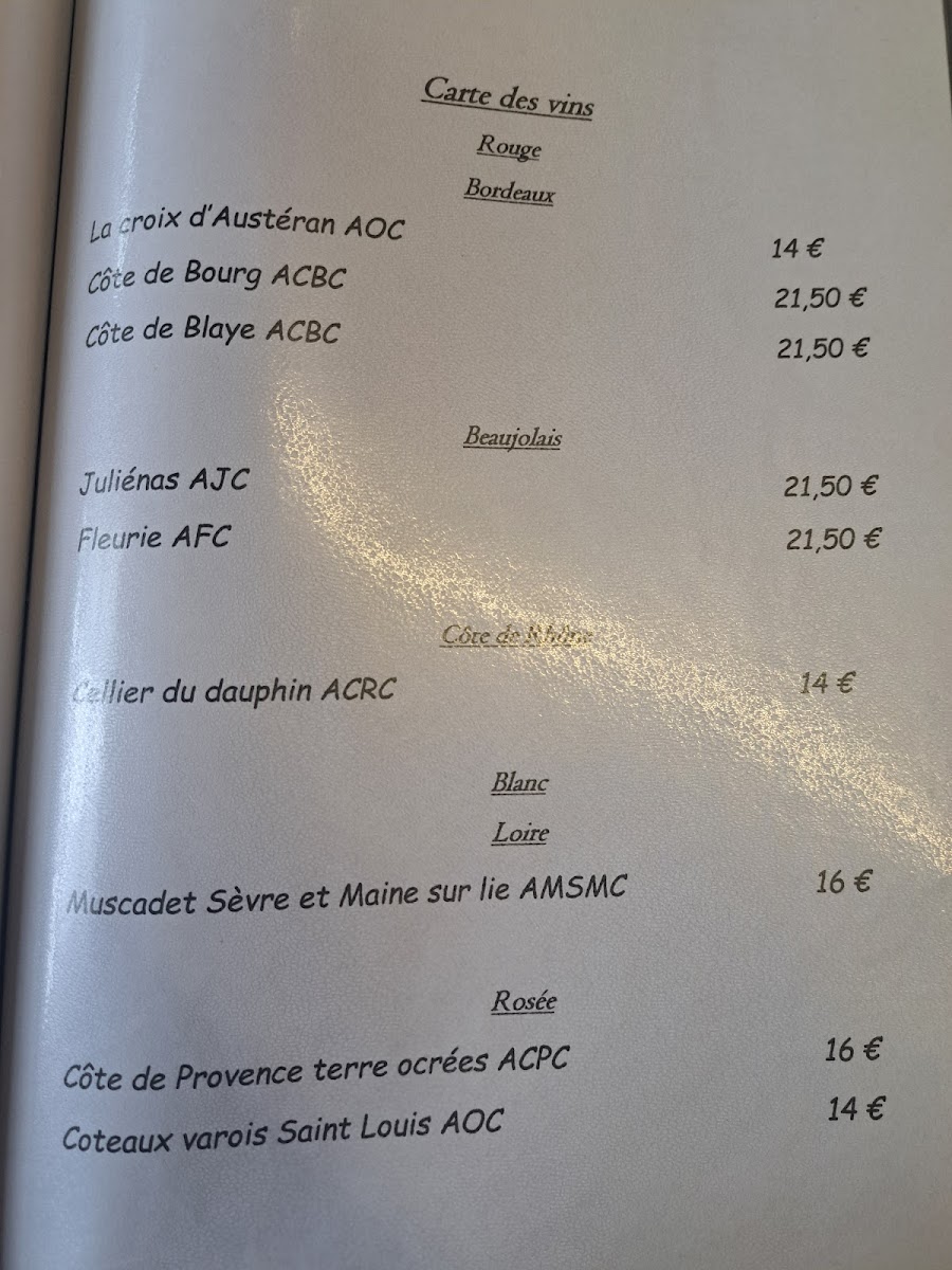 Blanche de Castille Menu 4