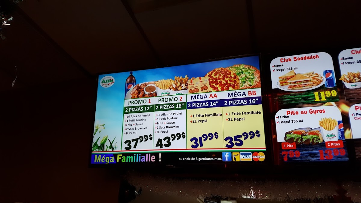 Allo Pizza Terrebonne Menu 3
