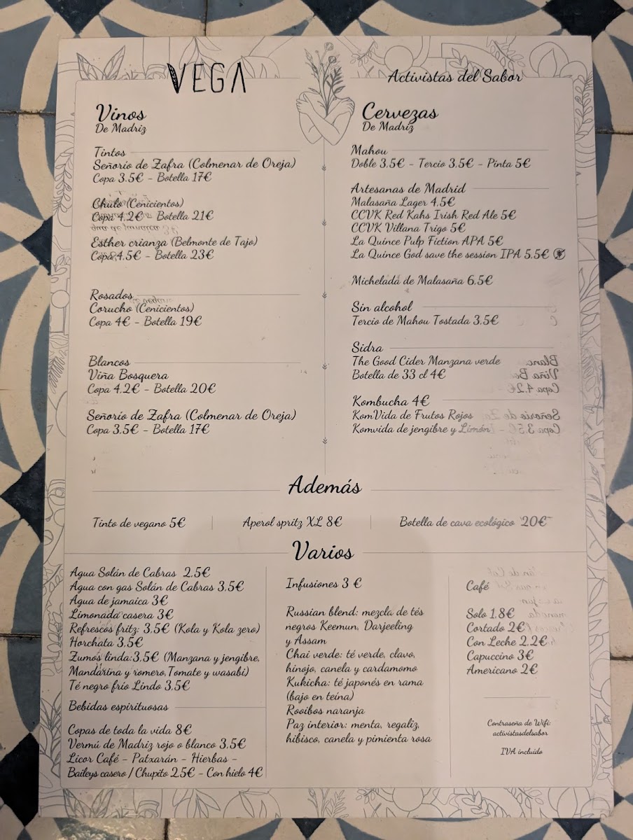 VEGA Alamo Menu 6