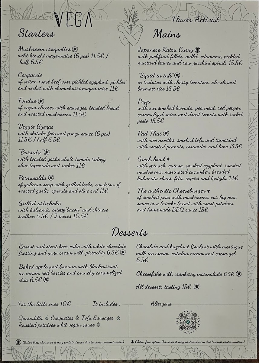 VEGA Alamo Menu 7