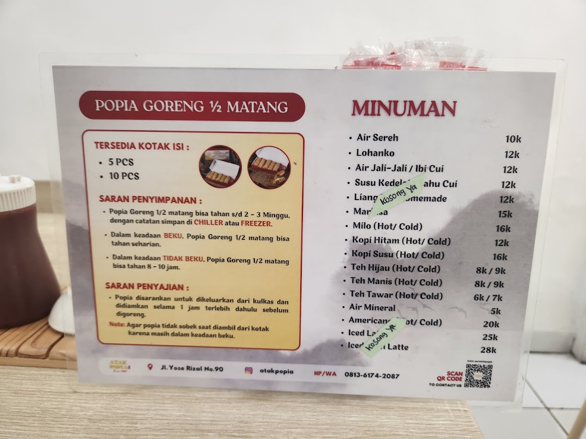 Atak Pok Pia Menu 2