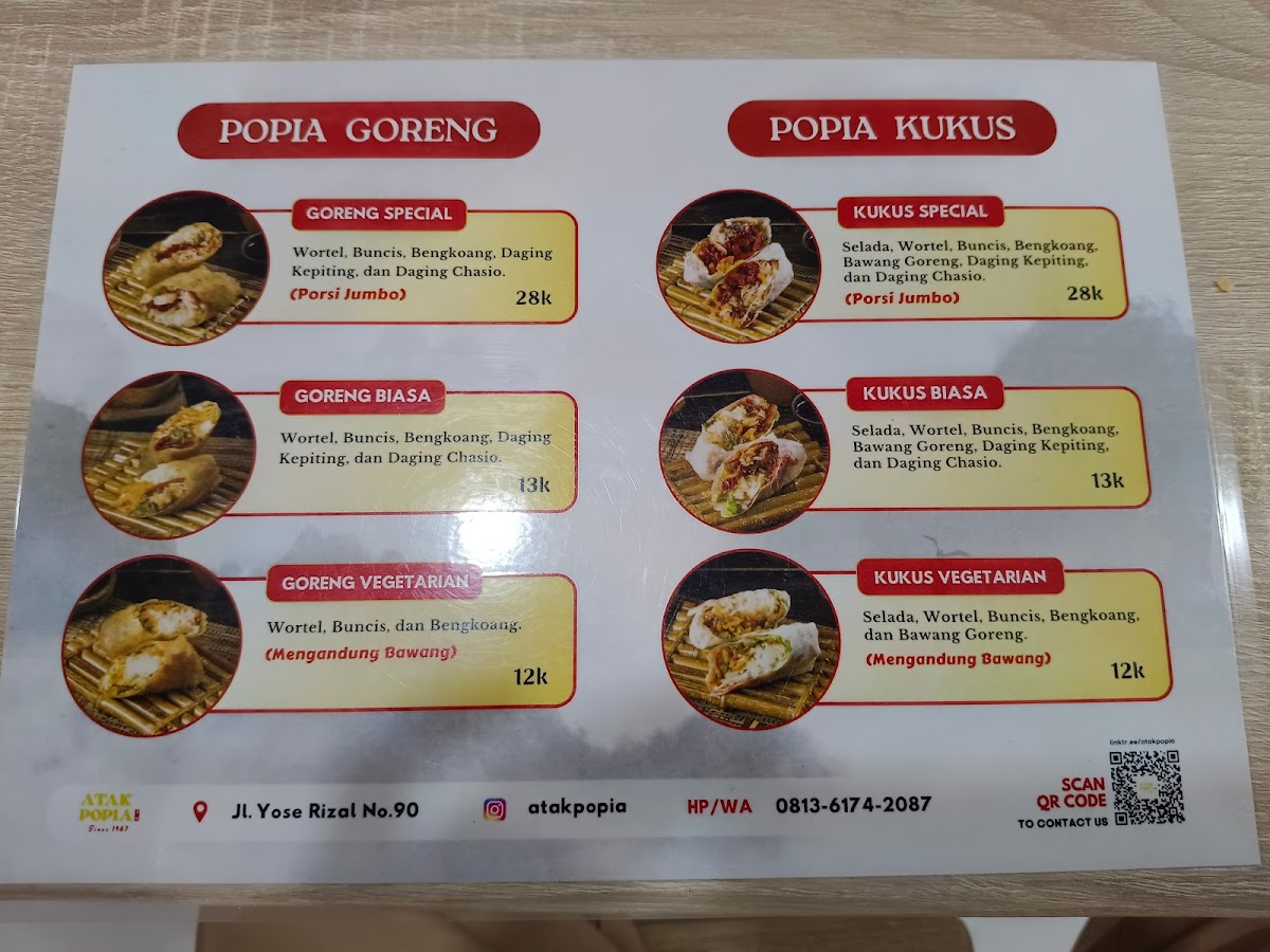 Atak Pok Pia Menu 3