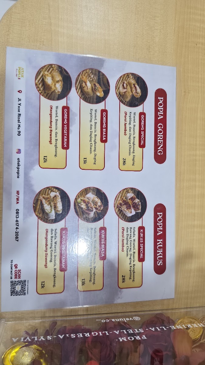 Atak Pok Pia Menu 6