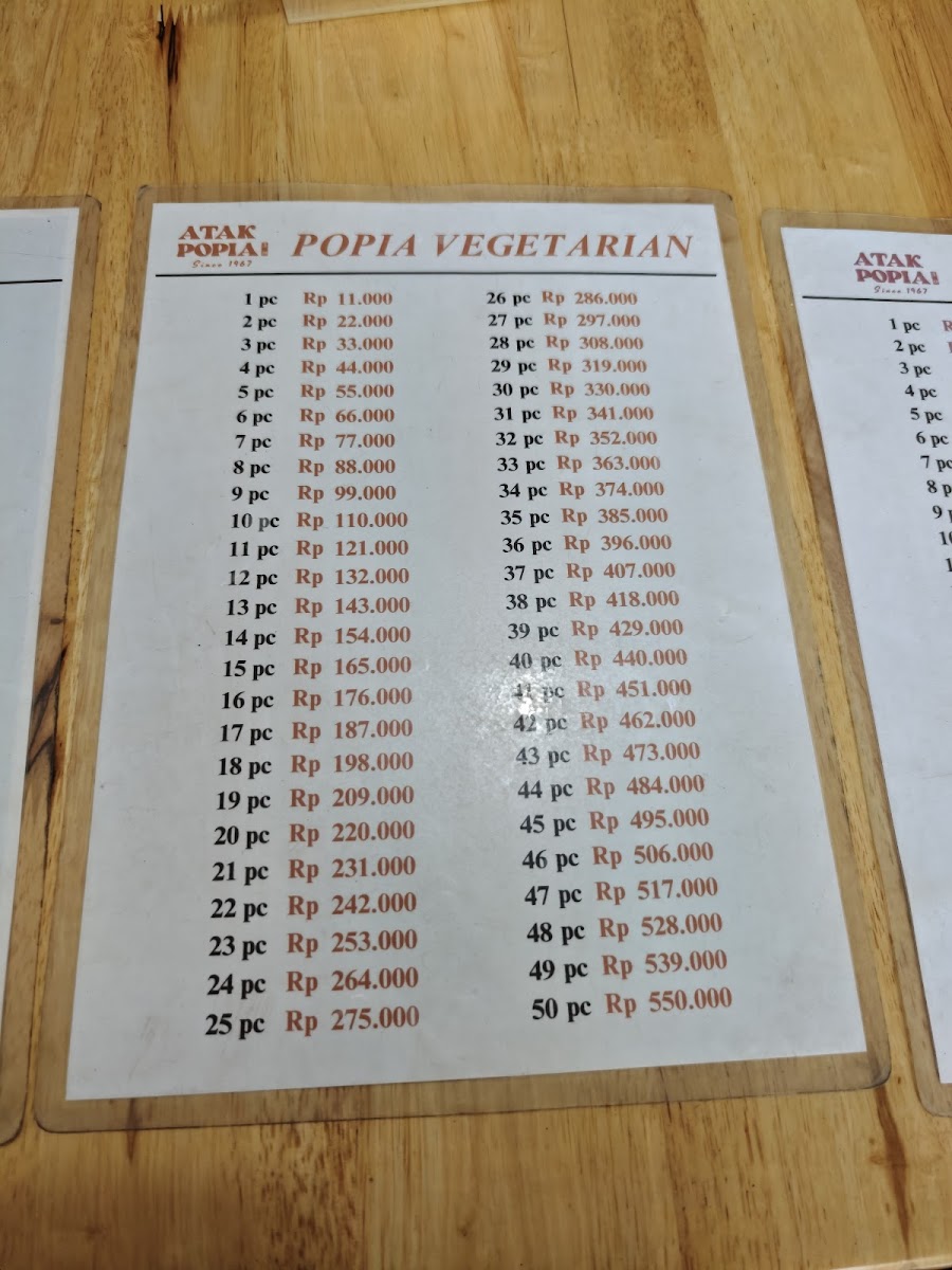 Atak Pok Pia Menu 8